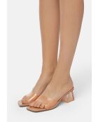 Mules de piel rosa Sweet Freedom