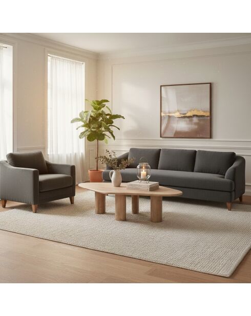 Table basse Organic beige - 140x80x35 cm