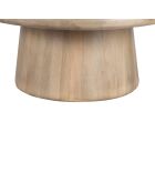 Salontafel met beige Manguier Hurmon marmeren blad - 102x102x41 cm