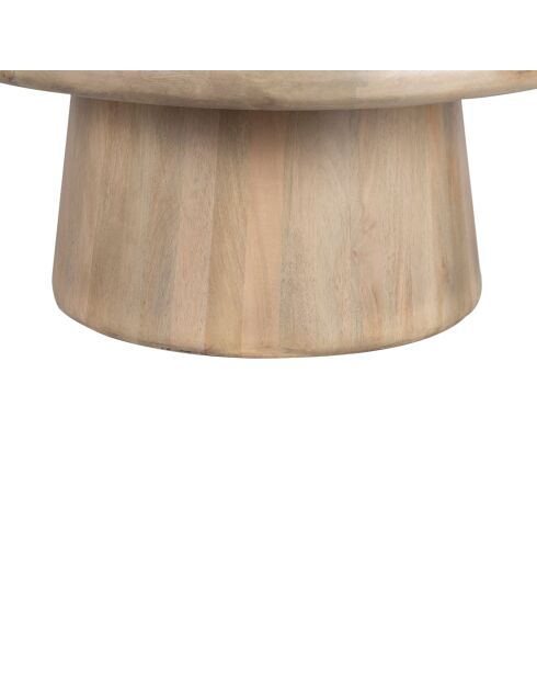 Salontafel met beige Manguier Hurmon marmeren blad - 102x102x41 cm