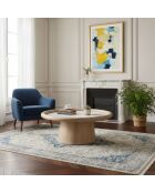 Salontafel met beige Manguier Hurmon marmeren blad - 102x102x41 cm