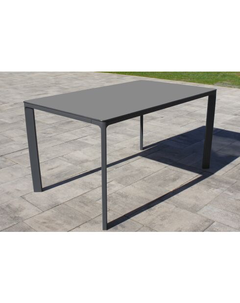 MEET Gartenset für 6 Personen Anthrazitgrau