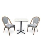BISTRO Gartenset für 2 Personen, schwarz-weiß