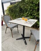 BISTRO Gartenset für 2 Personen, schwarz-weiß