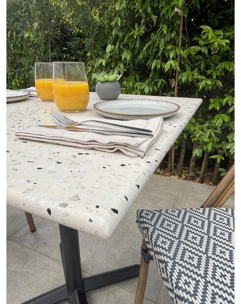 BISTRO Gartenset für 2 Personen, schwarz-weiß