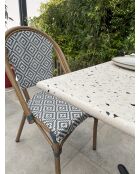 BISTRO Gartenset für 2 Personen, schwarz-weiß