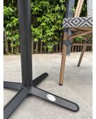 BISTRO Gartenset für 2 Personen, schwarz-weiß