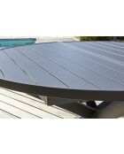 Set da giardino PELOSA per 8 persone grigio antracite