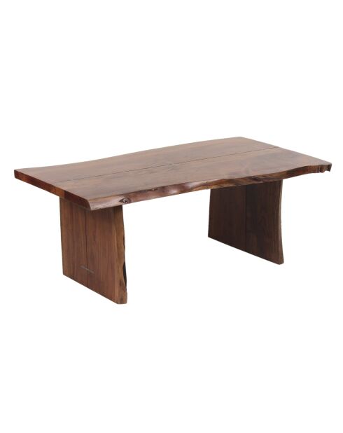 Acacia Sansur bruine salontafel met natuurlijke rand - 117x61x46 cm