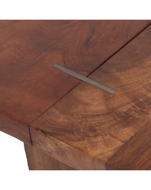 Acacia Sansur bruine salontafel met natuurlijke rand - 117x61x46 cm