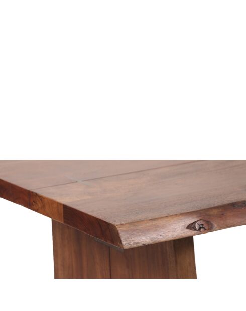 Acacia Sansur bruine salontafel met natuurlijke rand - 117x61x46 cm