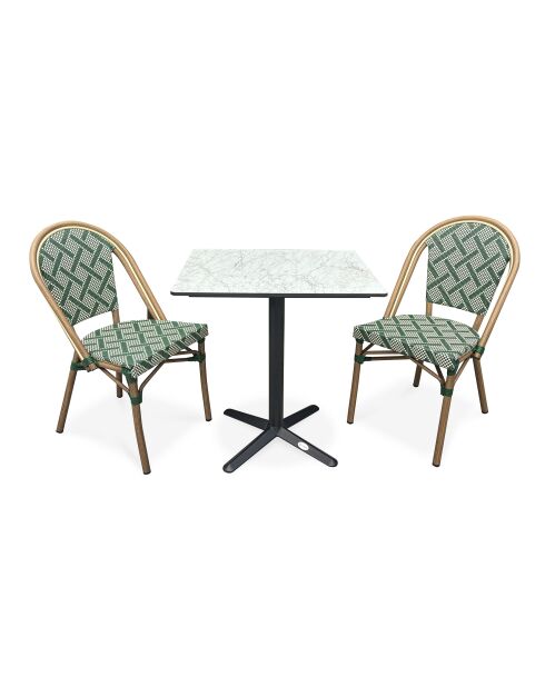 BISTRO Gartenset für 2 Personen grün