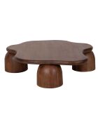 Kaith brauner Couchtisch - 116x110x30 cm