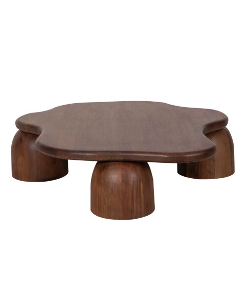 Kaith brauner Couchtisch - 116x110x30 cm