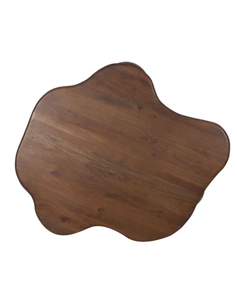 Kaith brauner Couchtisch - 116x110x30 cm