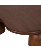 Kaith brauner Couchtisch - 116x110x30 cm