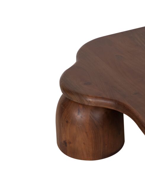 Kaith brauner Couchtisch - 116x110x30 cm