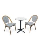BISTRO Gartenset für 2 Personen, schwarz-weiß