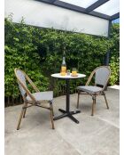 BISTRO Gartenset für 2 Personen, schwarz-weiß