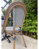 BISTRO Gartenset für 2 Personen, schwarz-weiß