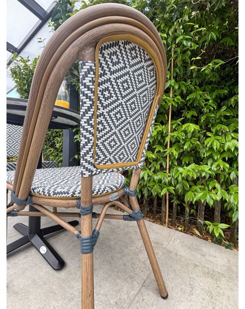 BISTRO Gartenset für 2 Personen, schwarz-weiß