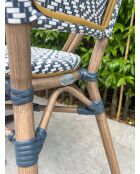 BISTRO Gartenset für 2 Personen, schwarz-weiß