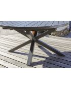 Set da giardino per 6 persone PELOSA grigio antracite