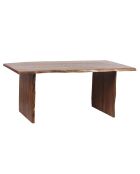Akazien-Sansur-Esstisch mit Naturkante, 178 x 91 x 76 cm, braun