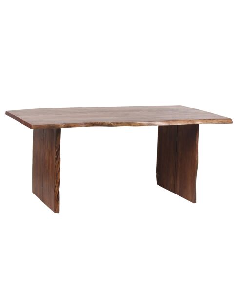 Akazien-Sansur-Esstisch mit Naturkante, 178 x 91 x 76 cm, braun
