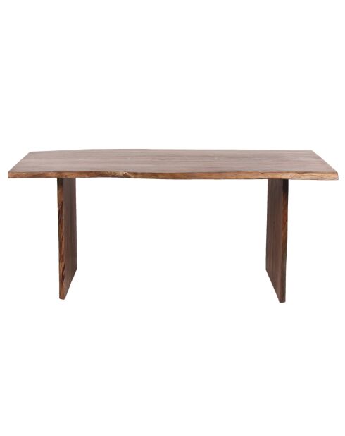 Akazien-Sansur-Esstisch mit Naturkante, 178 x 91 x 76 cm, braun