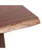 Akazien-Sansur-Esstisch mit Naturkante, 178 x 91 x 76 cm, braun