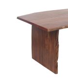 Akazien-Sansur-Esstisch mit Naturkante, 178 x 91 x 76 cm, braun