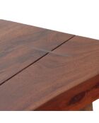 Akazien-Sansur-Esstisch mit Naturkante, 178 x 91 x 76 cm, braun