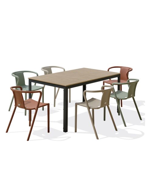 BOSTON Gartenset für 6 Personen, mehrfarbig