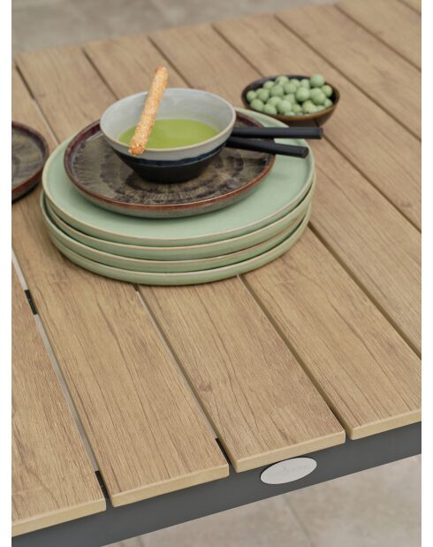 BOSTON Gartenset für 4 Personen beige/grün