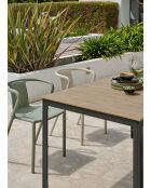 BOSTON Gartenset für 4 Personen, braun/grün