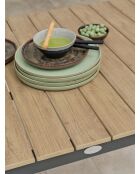 BOSTON Gartenset für 4 Personen, braun/grün