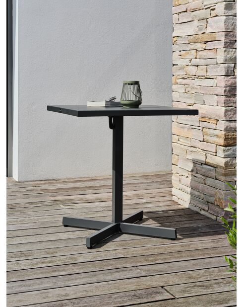 LOUISE Gartenset 2 Personen, anthrazitgrau und braun