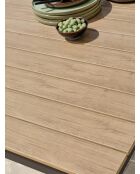 BOSTON Gartenset für 4 Personen in Anthrazitgrau und Braun