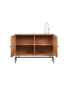 Geschnitztes Sideboard mit 2 Türen Manguier Sculture II beige - 112x40x80 cm