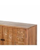 Geschnitztes Sideboard mit 2 Türen Manguier Sculture II beige - 112x40x80 cm