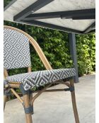 BISTRO Gartenset für 2 Personen, schwarz-weiß