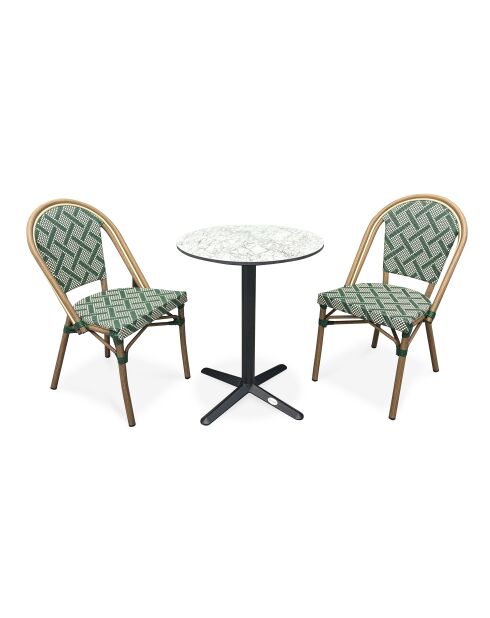 BISTRO Gartenset für 2 Personen grün