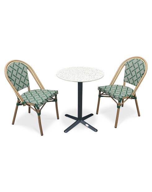 BISTRO Gartenset für 2 Personen grün