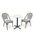 BISTRO Gartenset für 2 Personen, schwarz-weiß