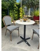 BISTRO Gartenset für 2 Personen, schwarz-weiß