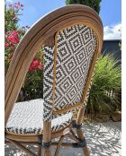 BISTRO Gartenset für 2 Personen, schwarz-weiß