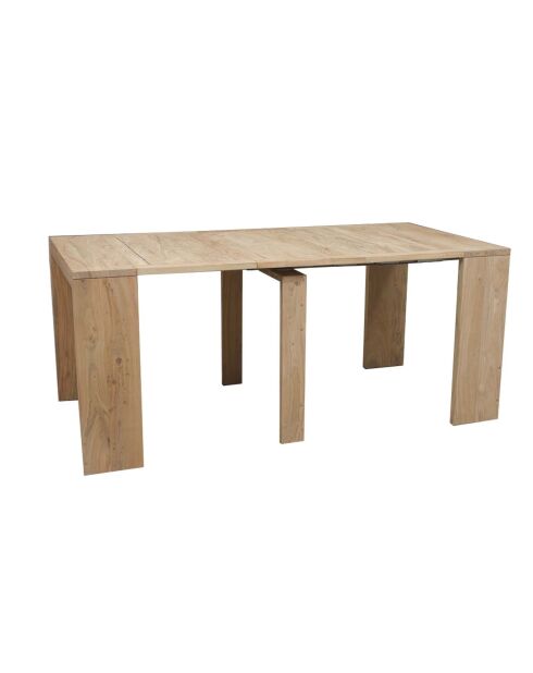 Console extensible naturelle Acacia Katan II nature/multicolore - 90x45x76 cm