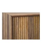 Laag dressoir gesneden hout 3P geometrisch patroon Manguier Maglan II beige - 170x45x80 cm