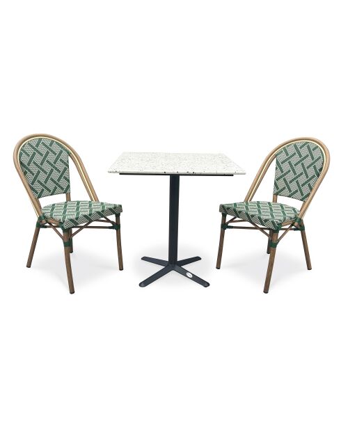 BISTRO Gartenset für 2 Personen grün